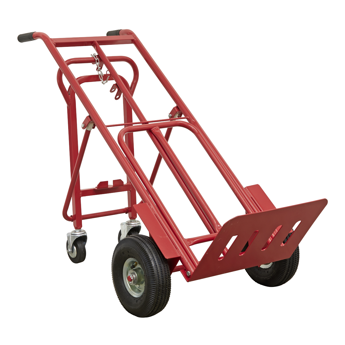 Sealey Sack Truck 3-In-1 With Heavy Duty Pneumatic Tyre 250kg Capacity CST989