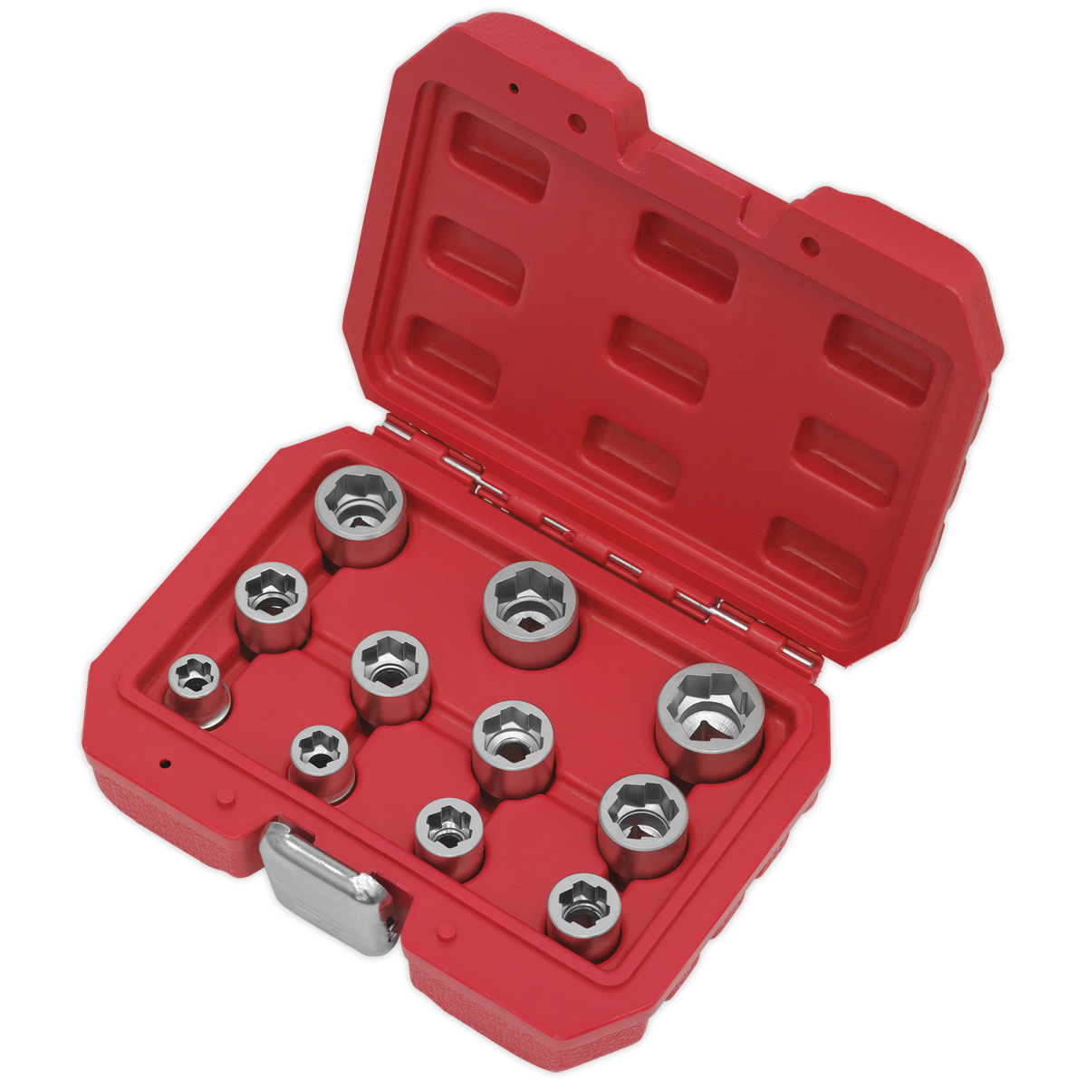 Sealey Bolt Extractor Socket Set 11 Pieces 3/8" Square Drive Metric AK7281