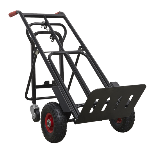 Sealey 300kg Heavy Duty 3-In-1 Sack Truck With PU Tyres 300kg Capacity CST989HD