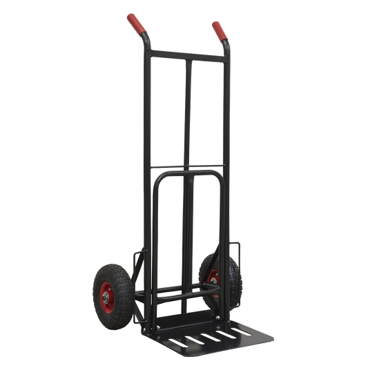 Sealey Heavy Duty Sack Truck With PU Tyres 300kg Capacity Black CST990HD