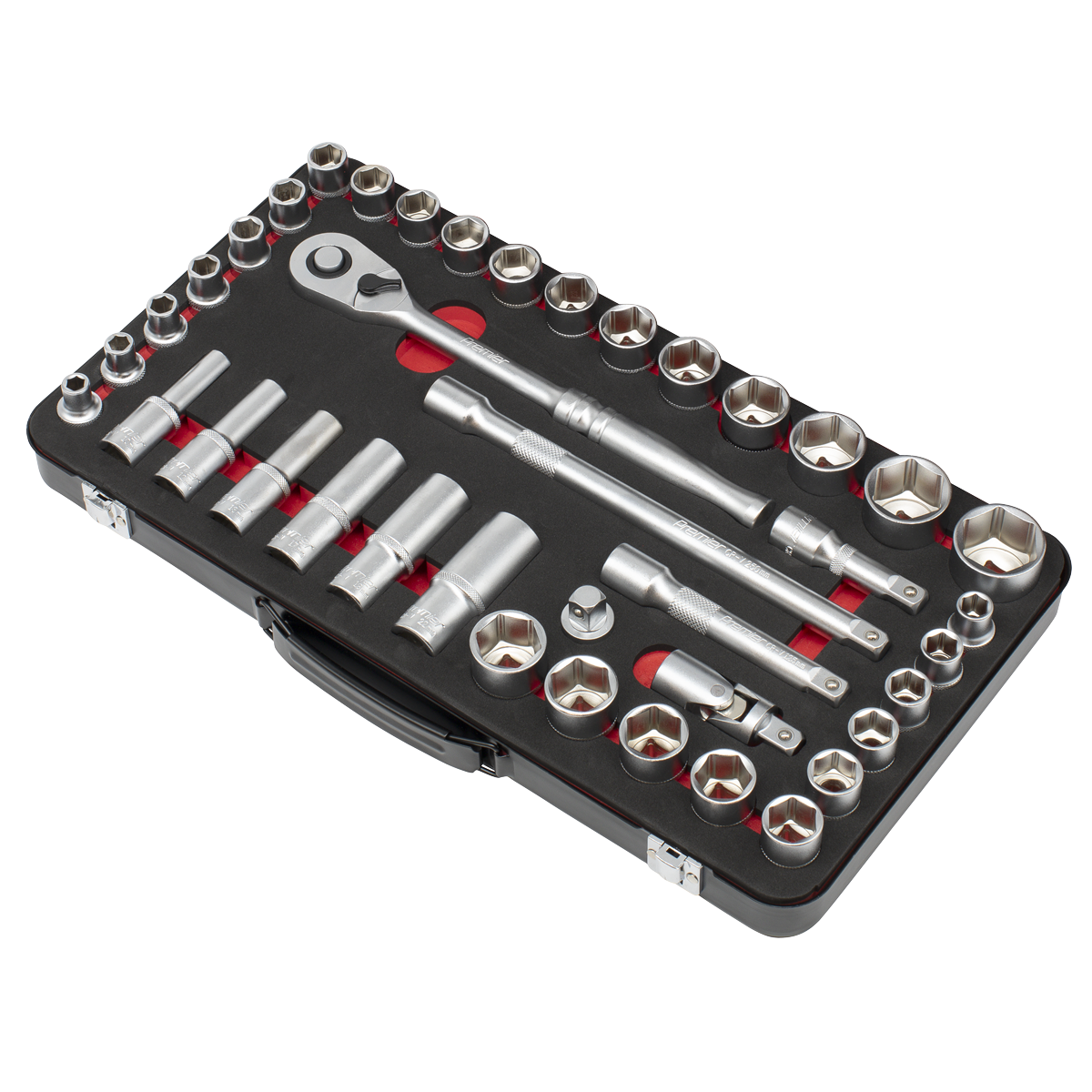 Premier Platinum Socket Set 1/2" Square Drive 40 Pieces Metric/Imperial + Case