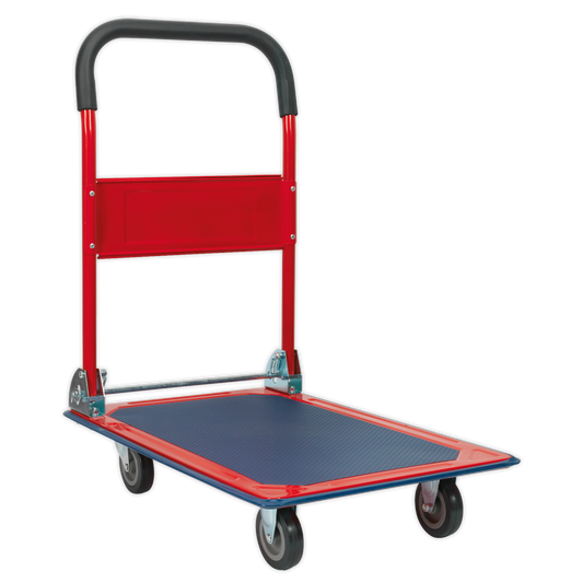 Sealey Rigid Platform Truck With Rubberised Deck & Castors 150kg Capacity CST991