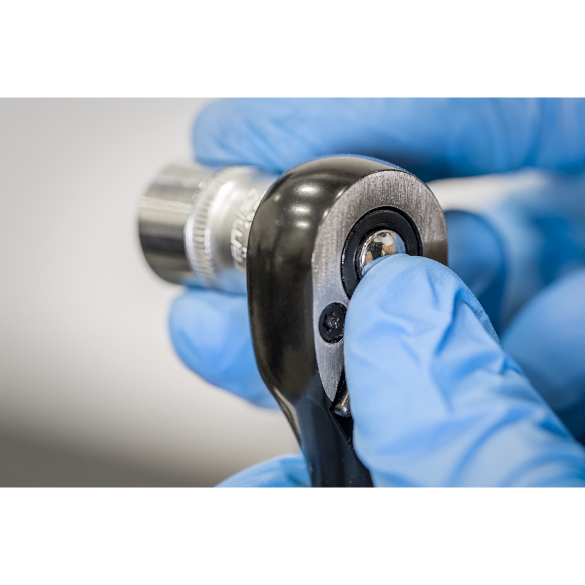 Sealey Ratchet Wrench 1/4" Square Drive Premier Black Chrome Vanadium AK7997
