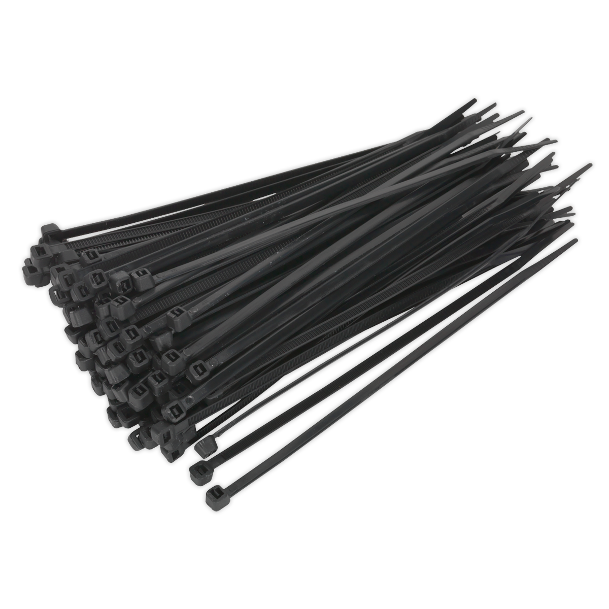 Sealey Cable Zip Ties Nylon Wraps 150mm x 3.6mm Black - Pack of 100 CT15036P100