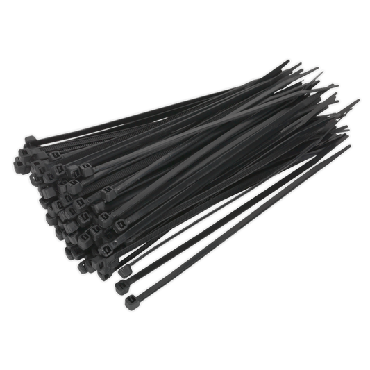 Sealey Cable Zip Ties Nylon Wraps 150mm x 3.6mm Black - Pack of 100 CT15036P100