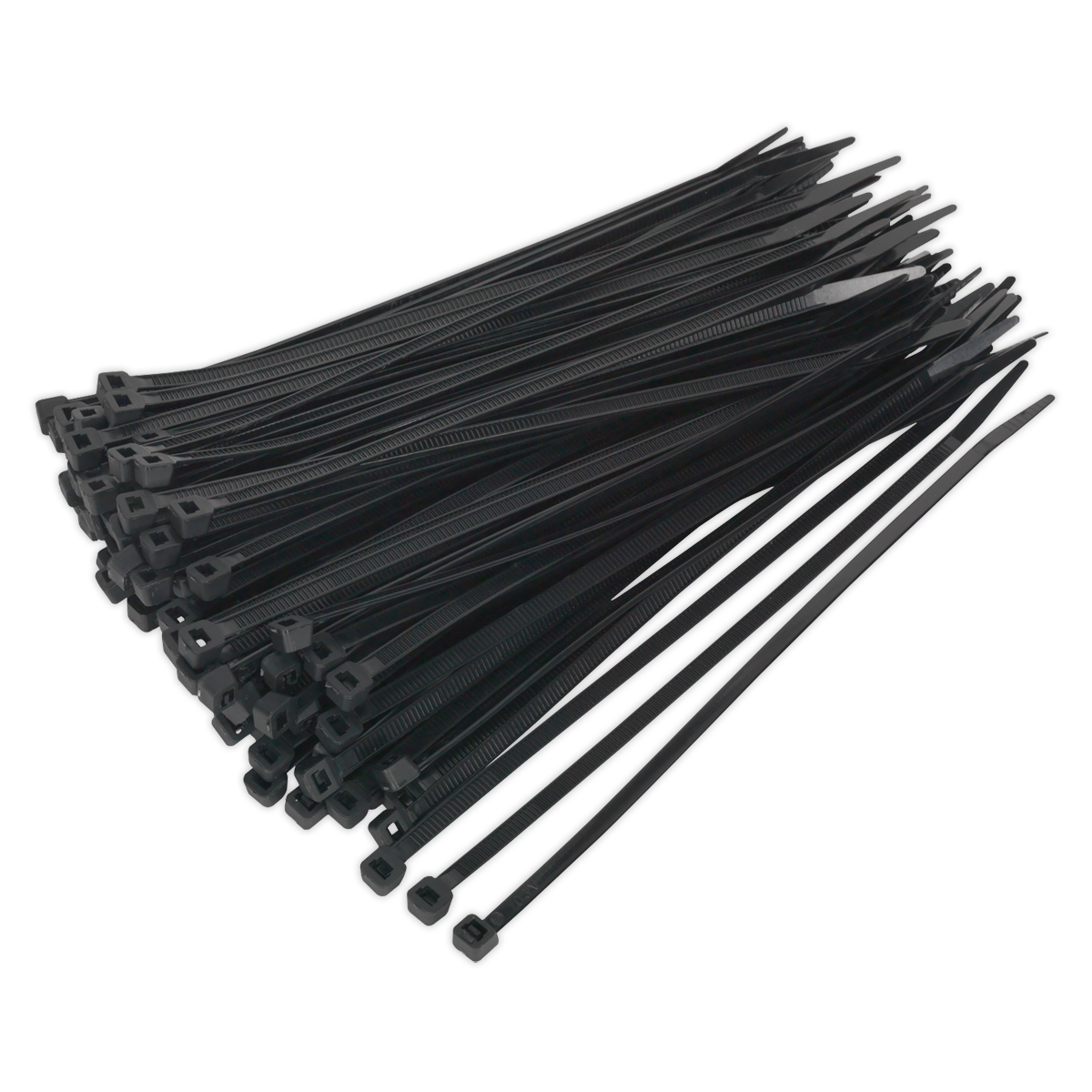 Sealey Cable Ties Heat Resistant 200 x 4.8mm Black Pack Of 100 CT20048P100