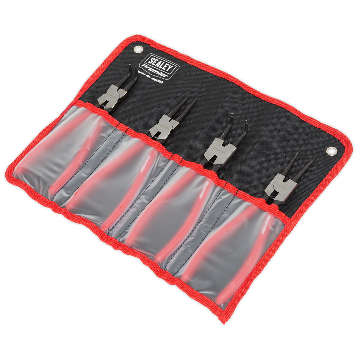 Sealey Internal/External Circlip Pliers Set 230mm 4pc 40-90mm Capacity AK8456
