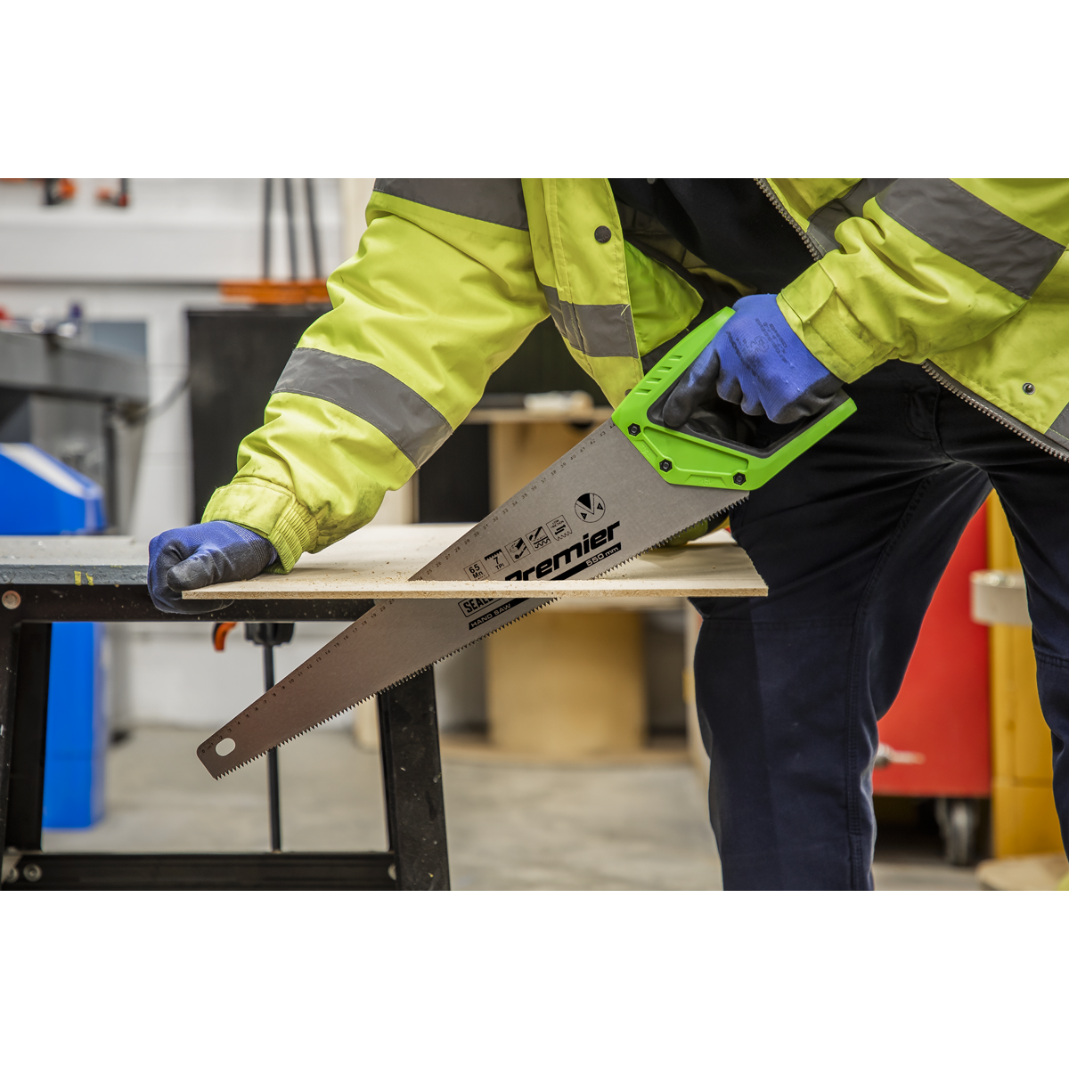 Sealey Handsaw 550mm 7TPI Carbon Steel Hardwood MDF Chipboard & Plastics AK8655