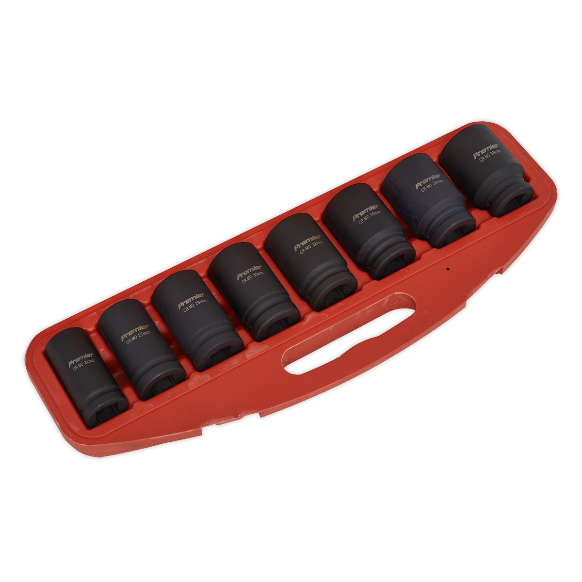Sealey Deep WallDrive Impact Socket Set 8pc Deep 3/4" Square Drive Metric AK885