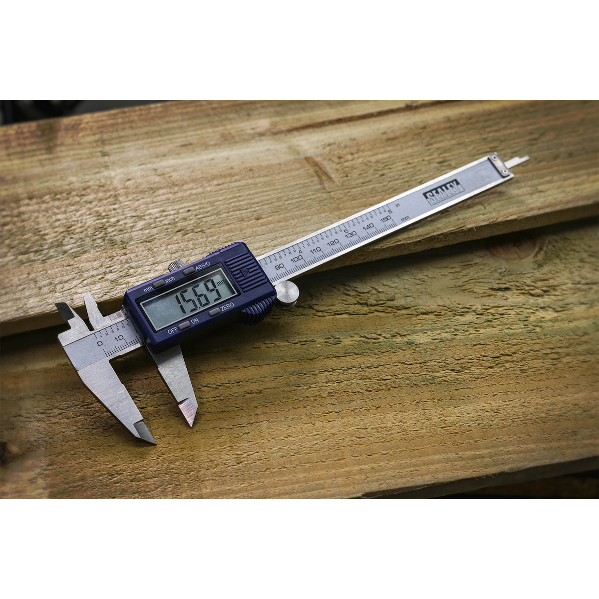 Sealey Digital Vernier Caliper 0-150mm 0-6" LCD Display Stainless Steel AK962EV