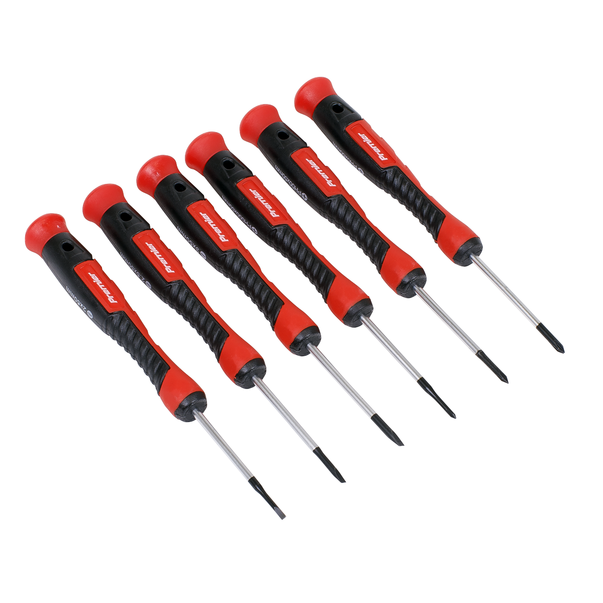 Sealey Precision Screwdriver Set 6 Pieces Slotted Phillips Spinner Top AK97324