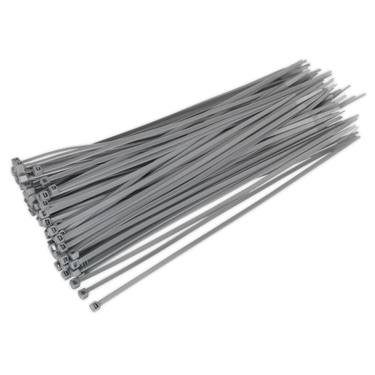 Sealey Cable Zip Ties Nylon Wraps 300mm x 4.8mm Silver Pack of 100 CT30048P100S