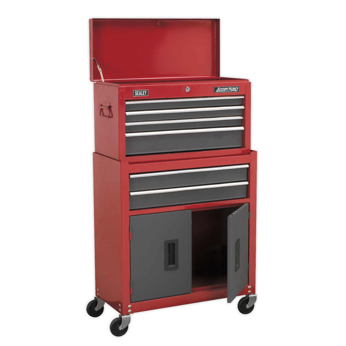 Sealey 6-Drawer Topchest & Rollcab Combination With Ball-Bearing Slides AP2200BB
