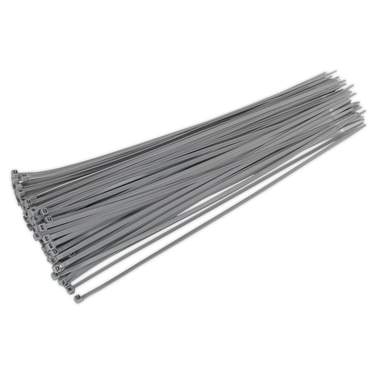 Sealey Cable Ties 380 x 4.8mm Heat Resistant Pack Of 100 Silver CT38048P100S