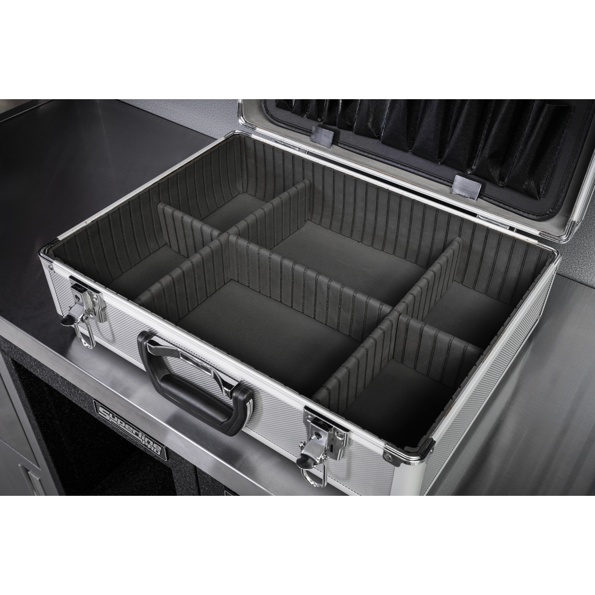 Sealey Tool Case Box Storage Aluminium Radiused Edges 450x350x155mm Mobile AP601