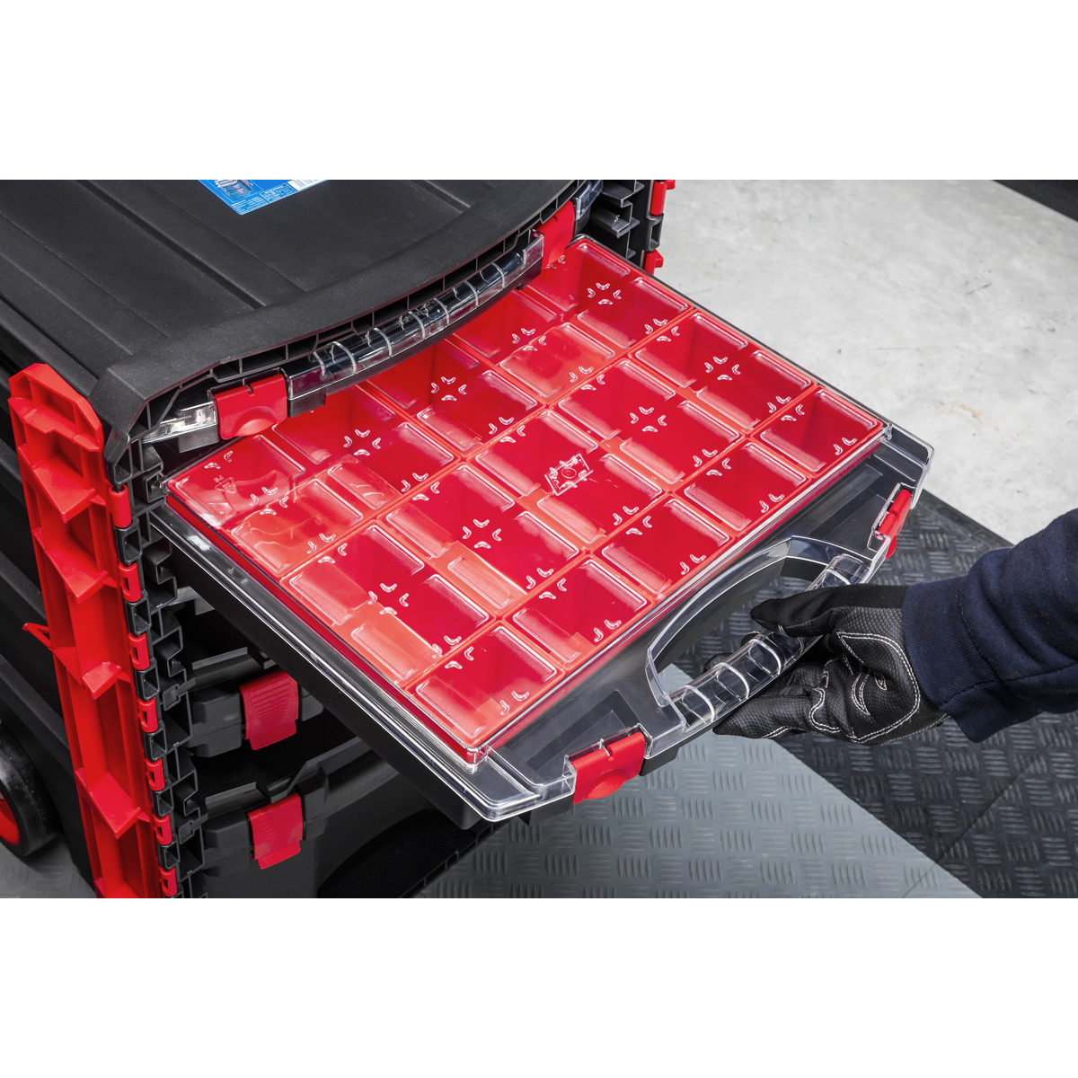 Sealey Professional Mobile Toolbox Tool Box 5 Removable Storage Cases AP860