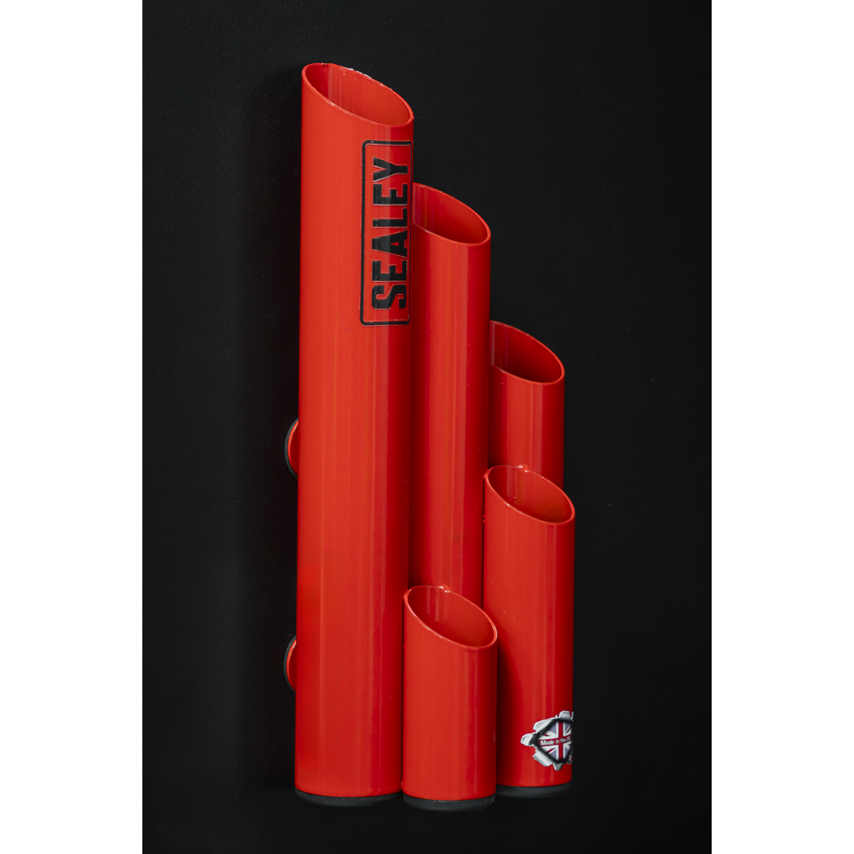 Sealey Large Magnetic Steel Cable Tie Holder With 500 Cable Ties Red APCTHRXL