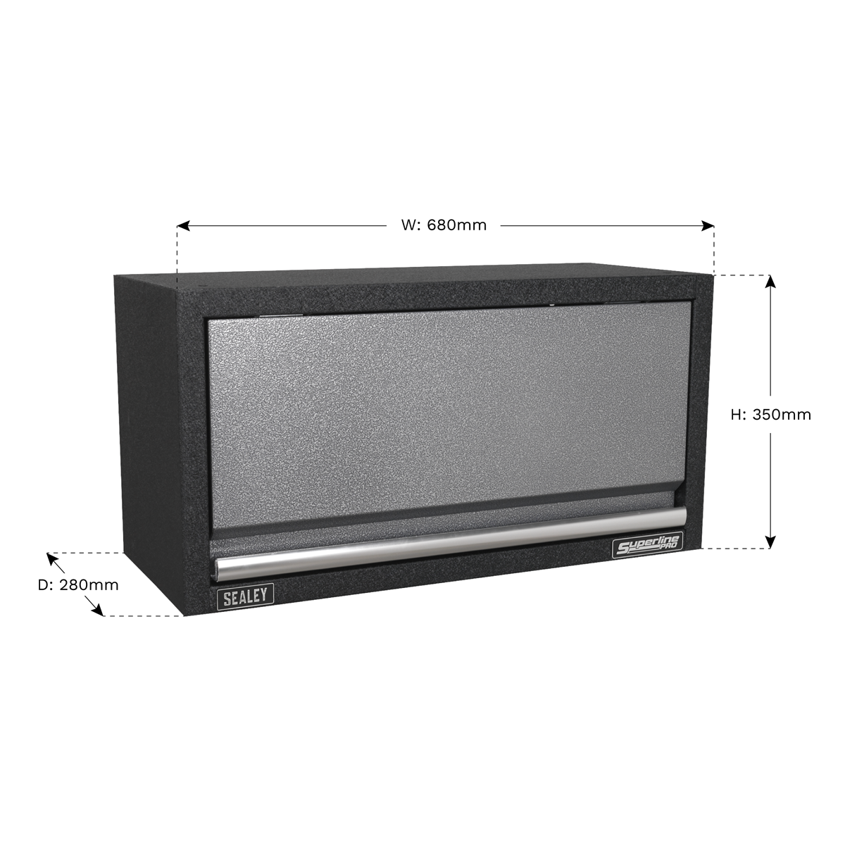 Sealey Modular Wall Cabinet Lift-Up Door With Aluminium Handle 680mm APMS53