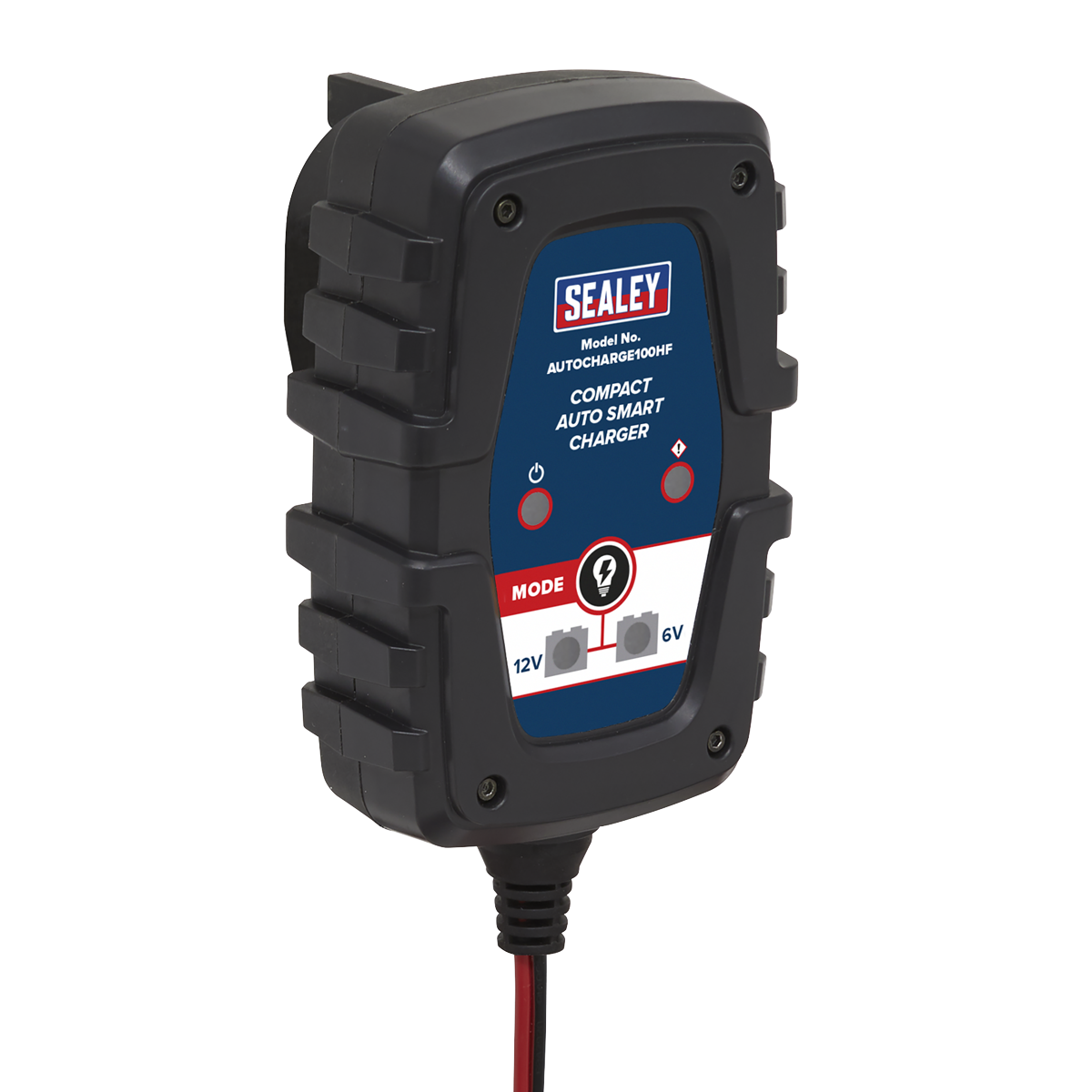 Sealey Compact Auto Smart Charger Heavy Duty Case 1A 6/12V AUTOCHARGE100HF