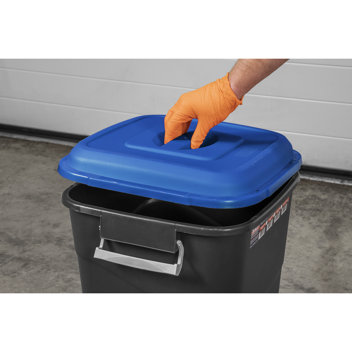Sealey Durable Refuse Storage Bin Suitable For Outdoor Use 50 Litres Blue BM50B