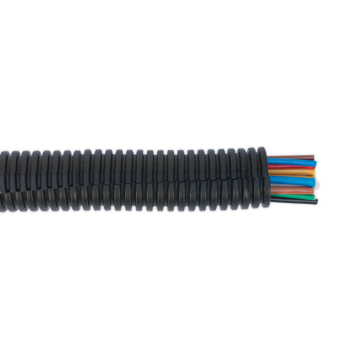 Sealey Convoluted Cable Sleeving Split Chemical Resistant 17-21mm 10mtr CTS1710