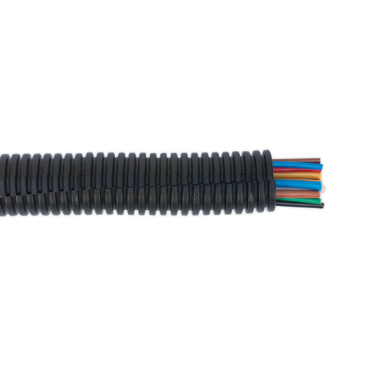 Sealey Convoluted Cable Sleeving Split Chemical Resistant 17-21mm 10mtr CTS1710