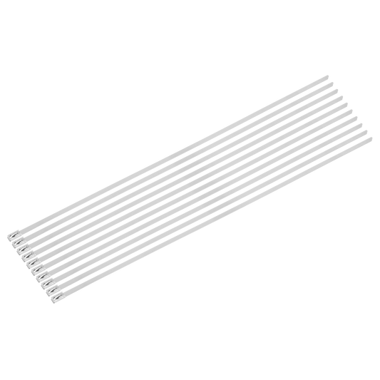 Sealey Stainless Steel Cable Ties 200mm x 4.6mm Pack of 100 Pieces CTSS200