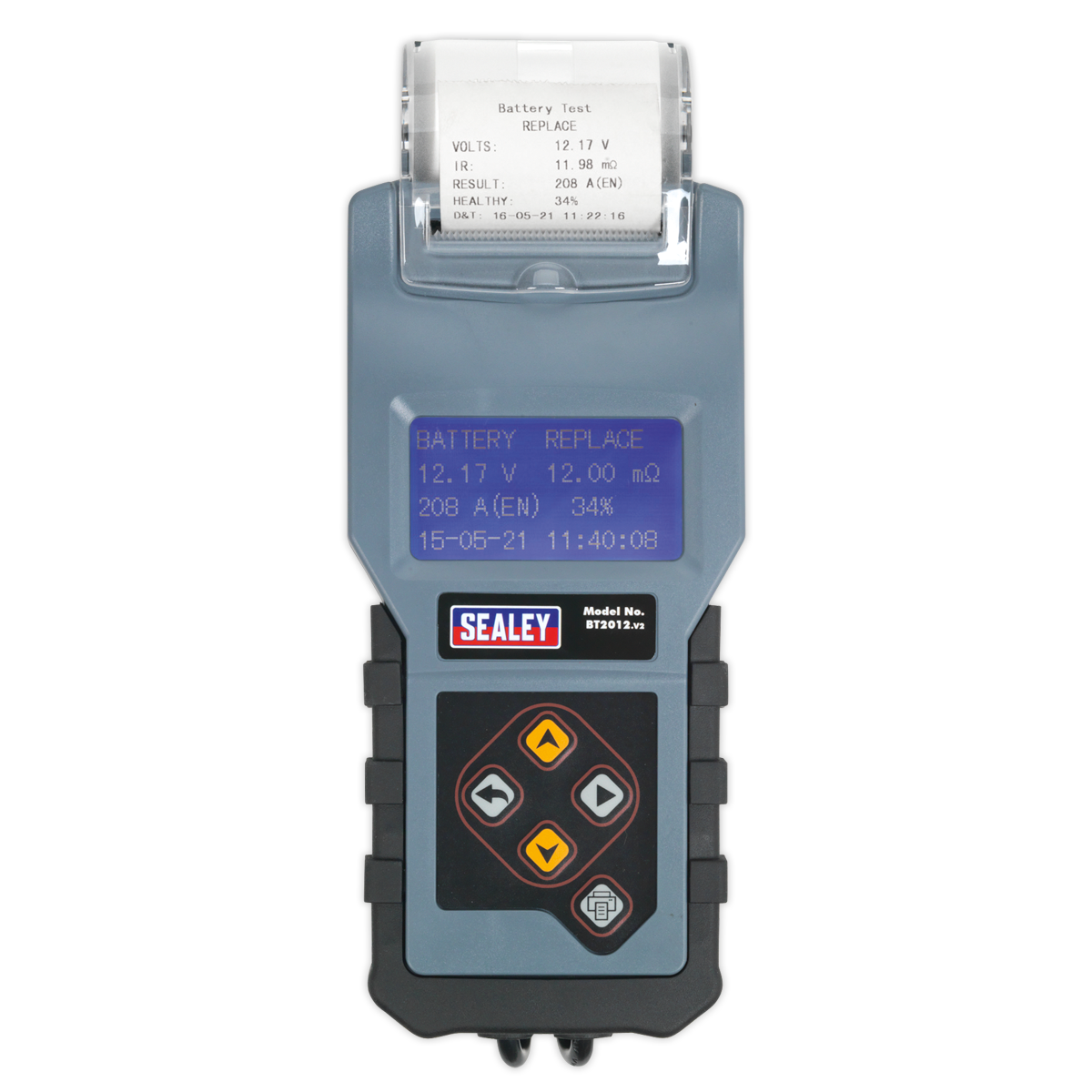 Sealey Digital Battery & Alternator Tester With Printer LCD Display 12V BT2012