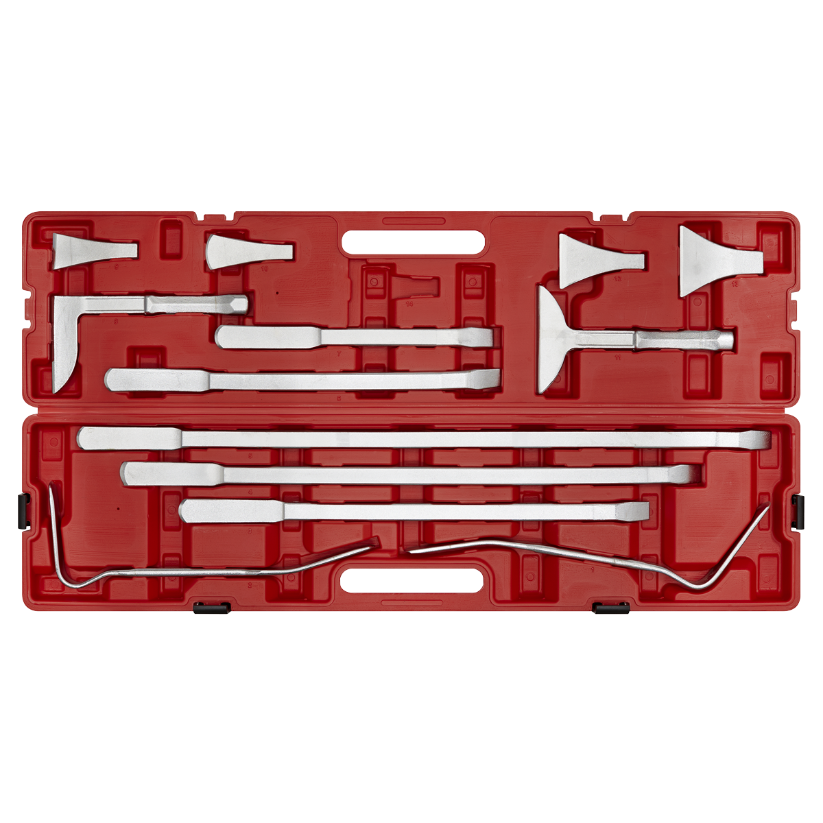 Sealey Body Panel Levering/Separating Tool Set 13 Pieces Bar Length 900mm CB50