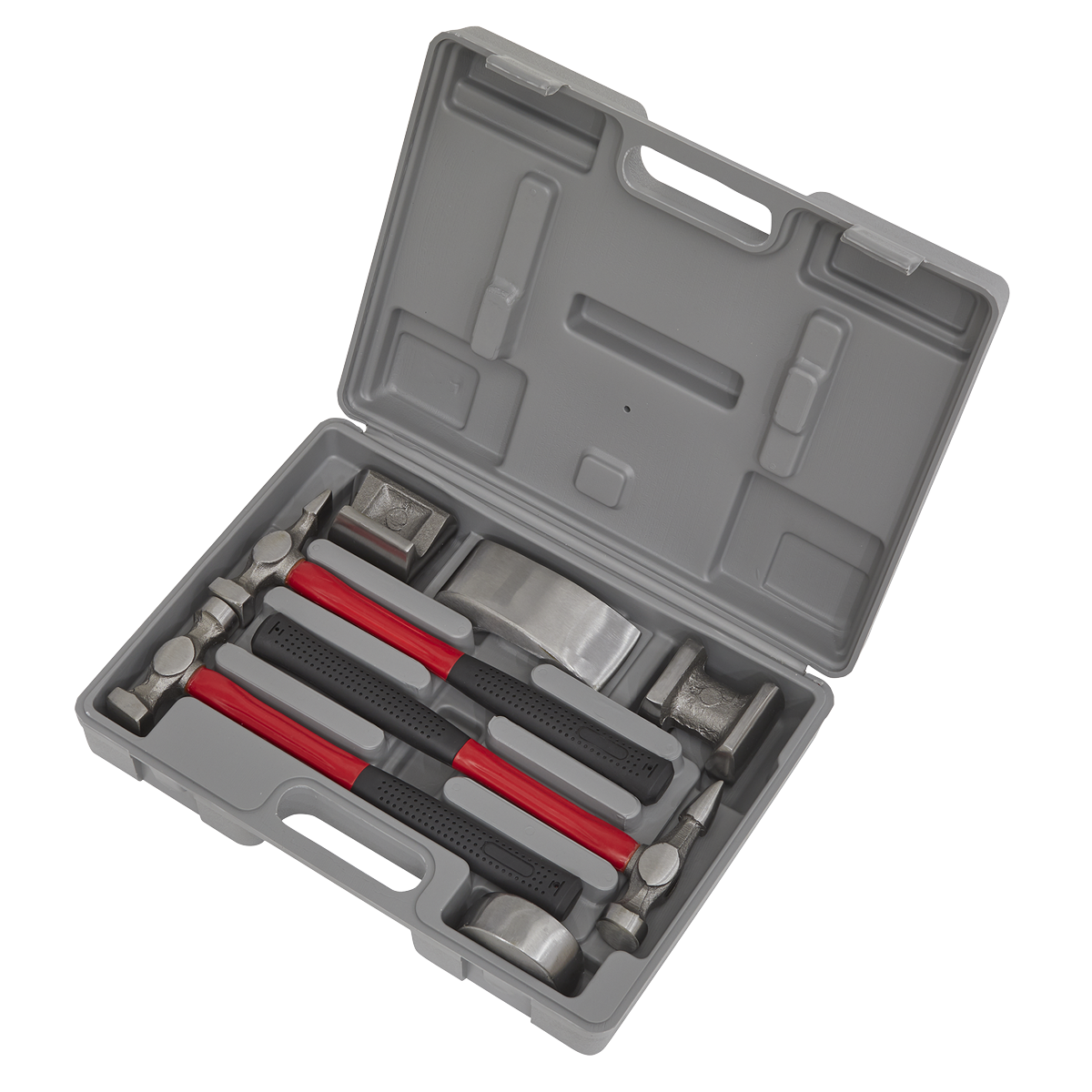 Sealey Drop-Forged Panel Beating Set With Fibreglass Shafts 7 Pieces CB707