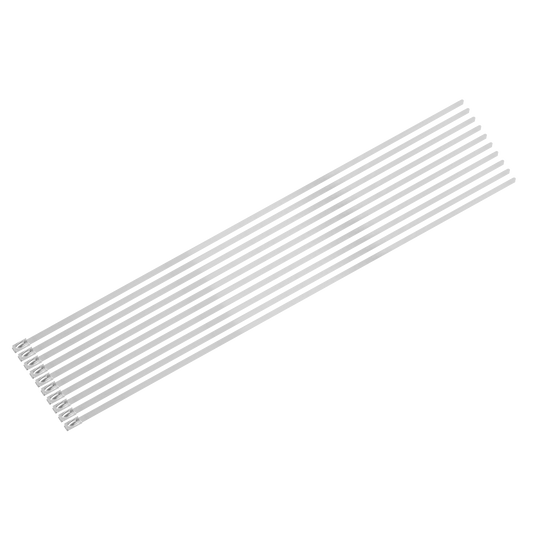 Sealey Stainless Steel Cable Ties 400mm x 4.6mm Pack of 100 Pieces CTSS400
