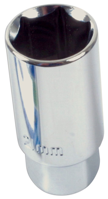 LASER 0060 Spark Plug Socket 21mm Spanner Size 3/8" Drive Chrome Vanadium