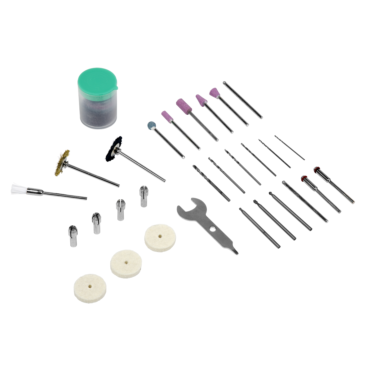 Sealey Multipurpose Mini Grinder/50 Pcs Accessory Kit 10.8V Body Only CP108VMGBO