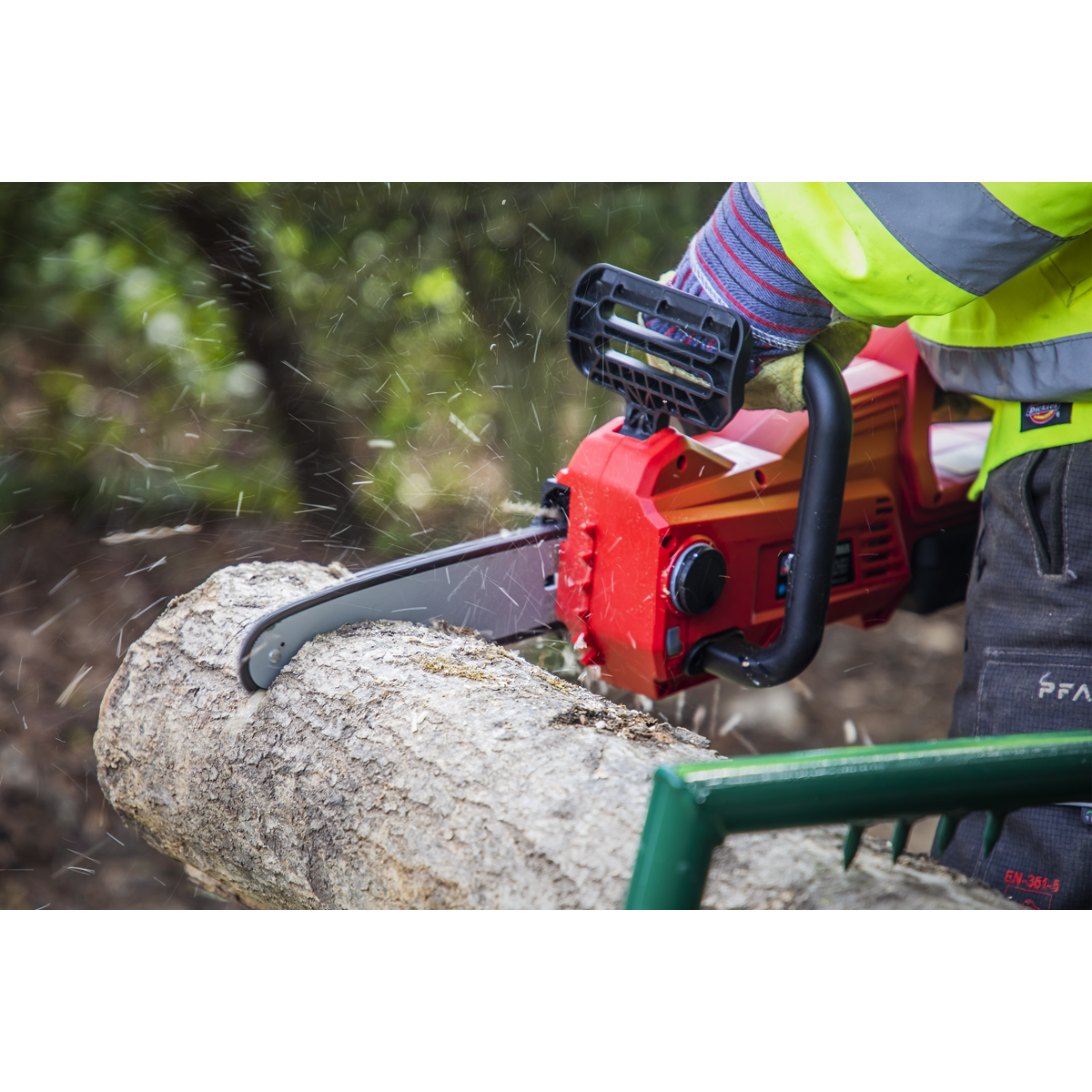Sealey 20V SV20 Series 25cm Cordless Chainsaw Kit - 2 Batteries CP20VCHSKIT