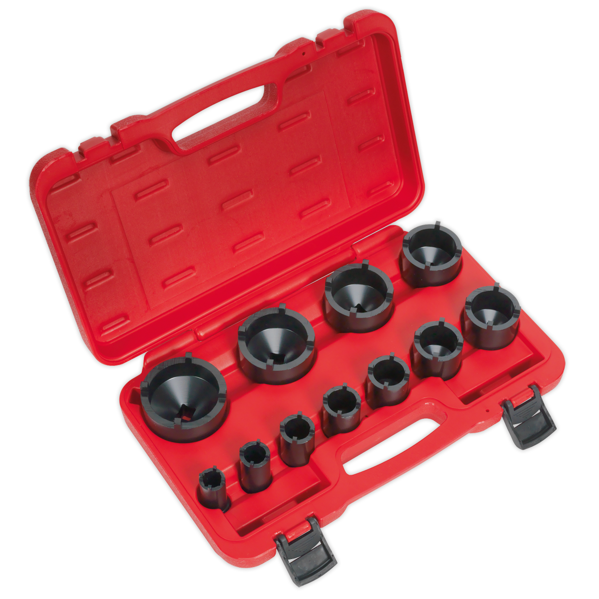 Sealey Ball Joint Socket Set Chrome Molybdenum 11 Pieces 1/2" Square Drive CV025