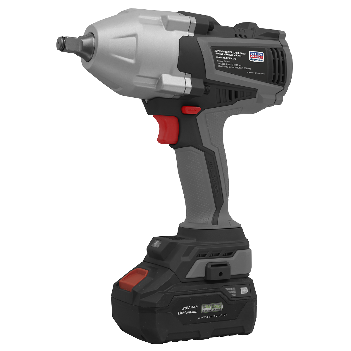 Premier Brushless Impact Wrench 20V SV20 Series 1/2" Drive Body Only CP20VXIW