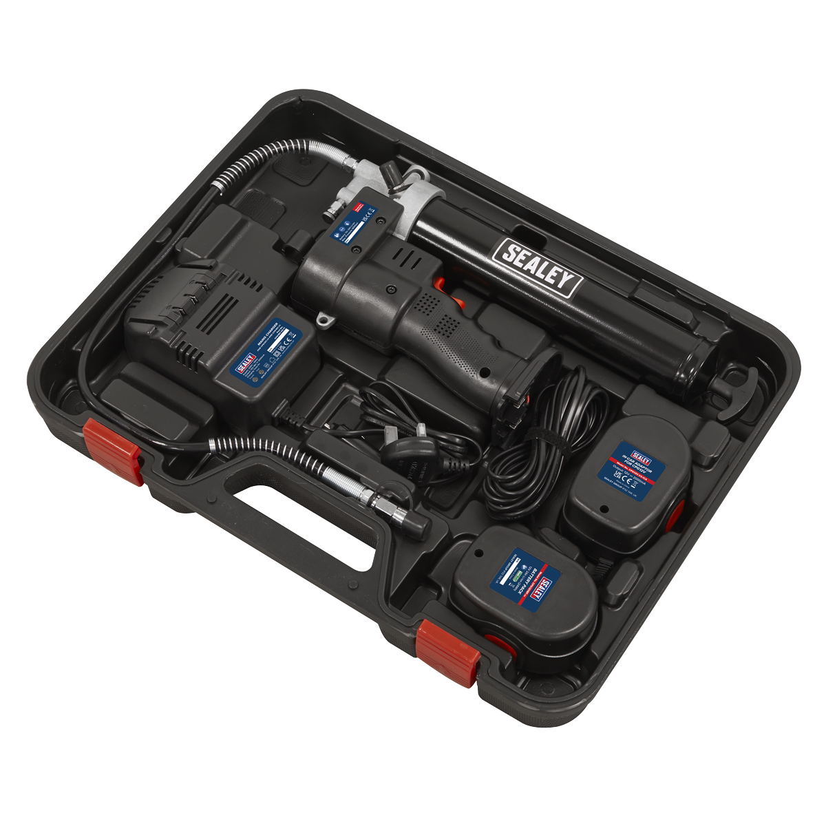 Sealey 12V Cordless Grease Gun With LCD Battery Condition Indicator CPG12V