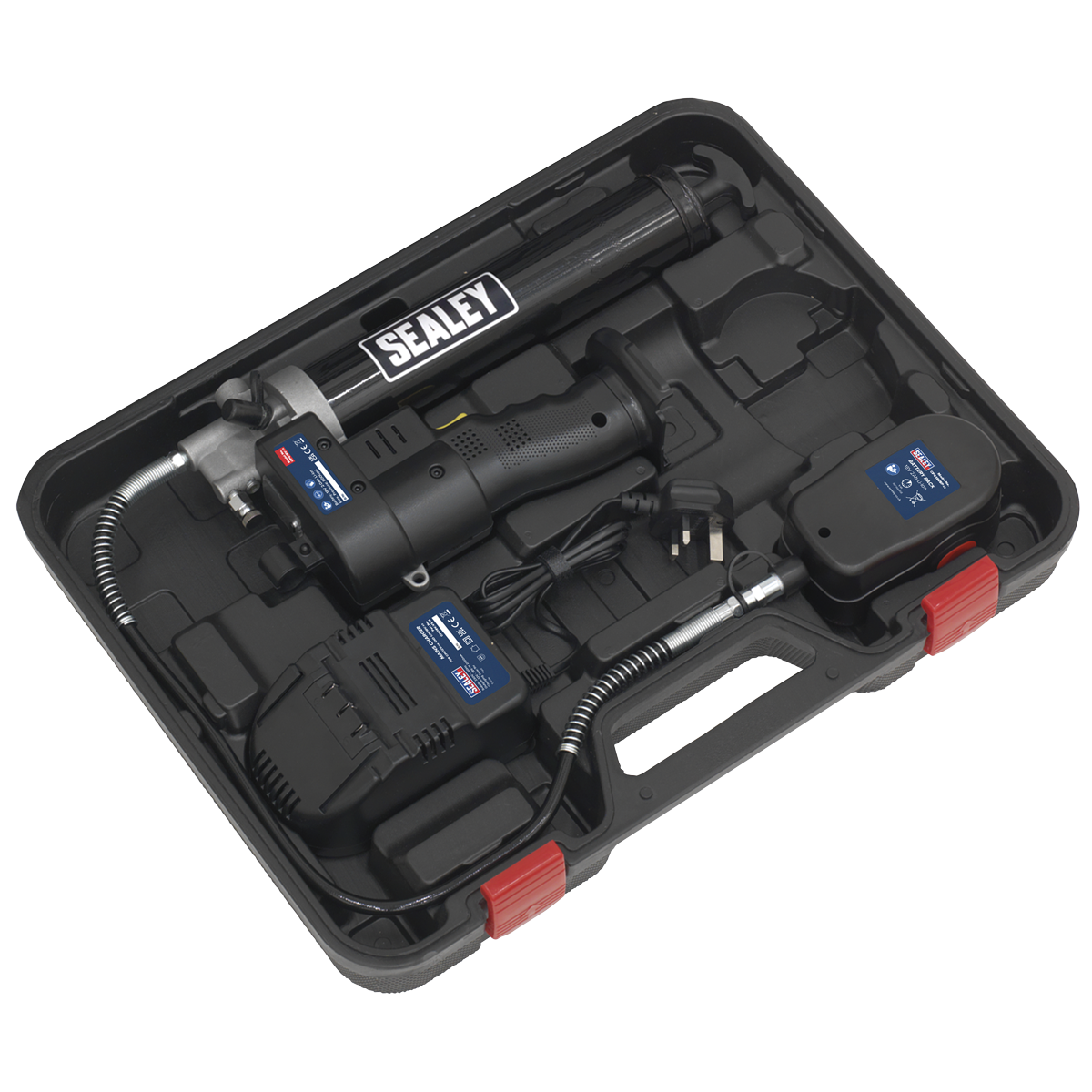 Sealey 18V Cordless Grease Gun With LCD Battery Condition Indicator CPG18V