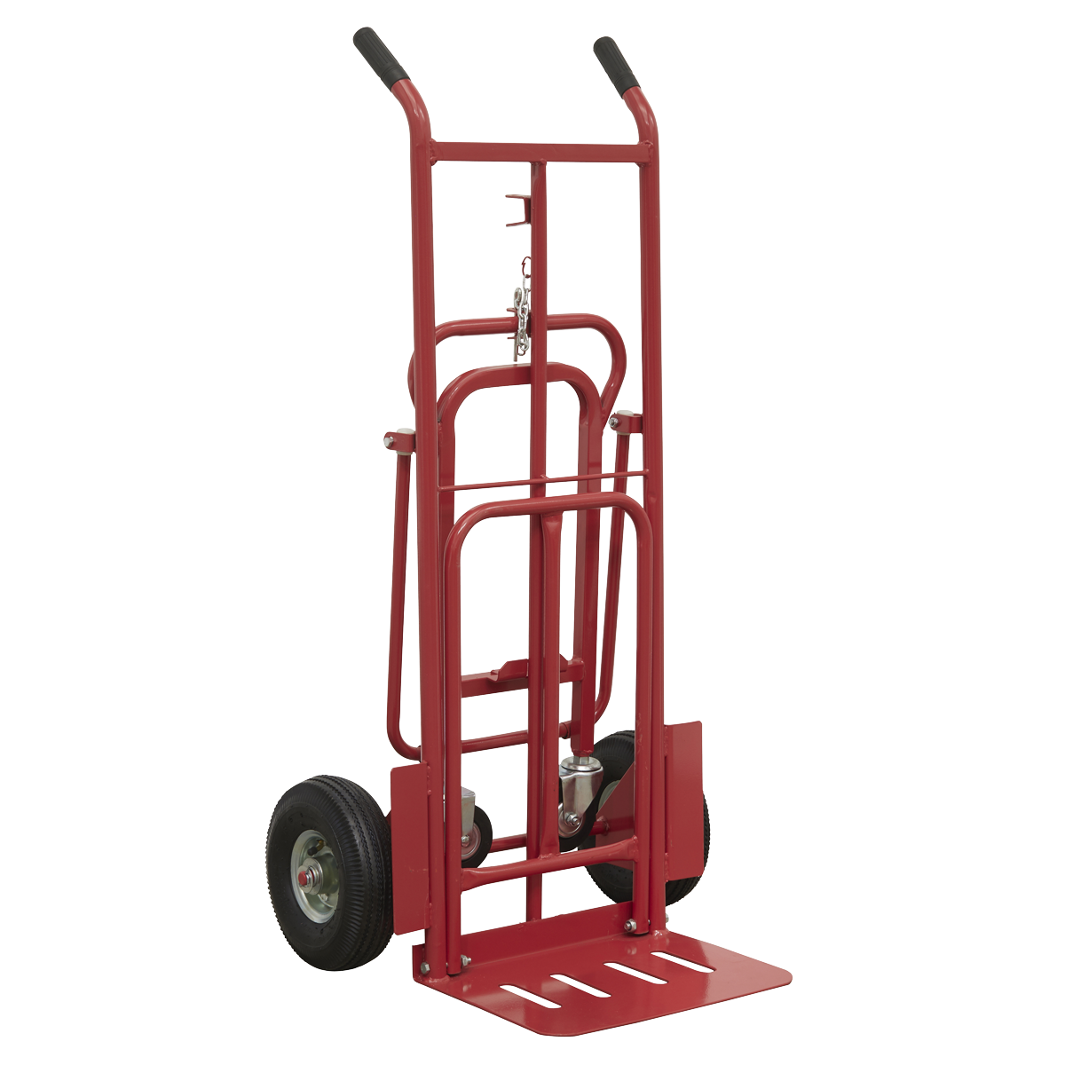 Sealey Sack Truck 3-In-1 With Heavy Duty Pneumatic Tyre 250kg Capacity CST989
