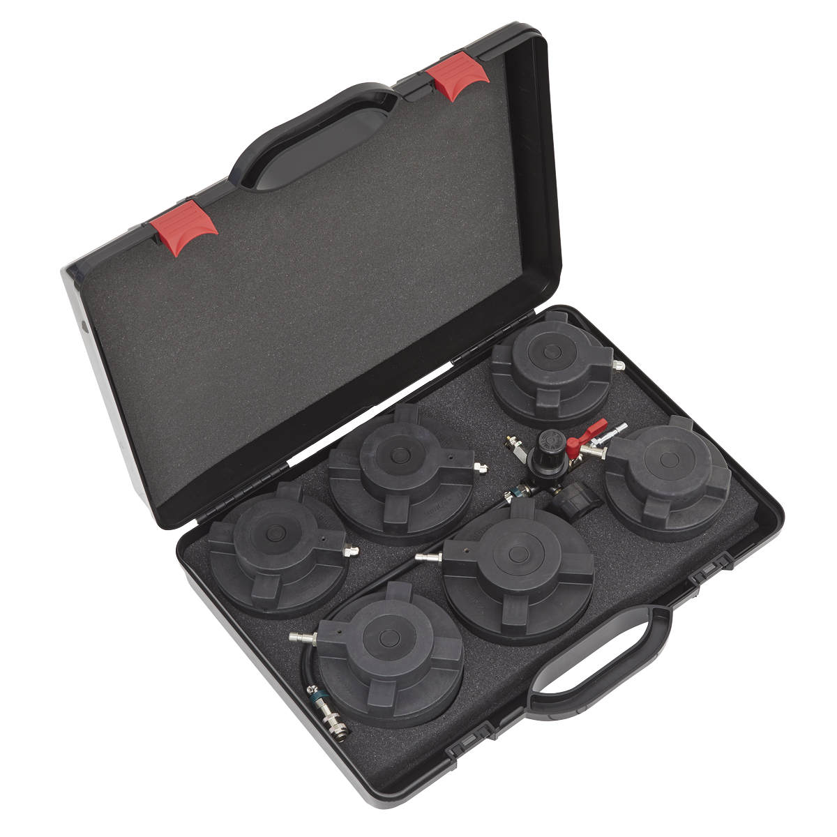 Sealey Turbo System Leakage Tester With Pressure Gauge & Shut-Off Valve CV2030