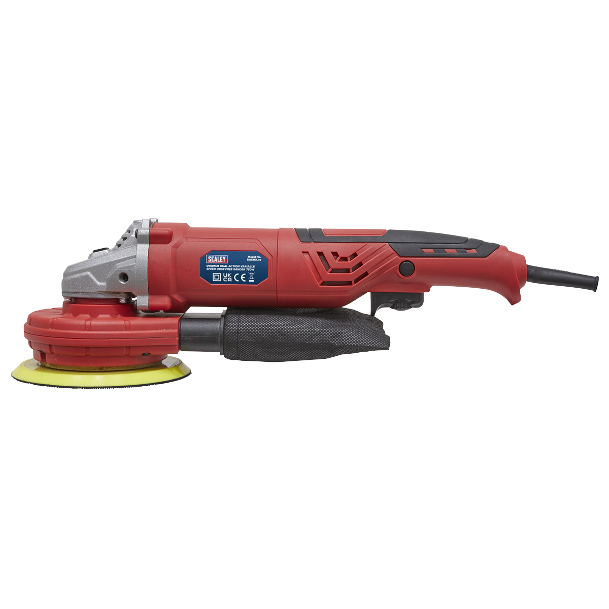 Sealey Random Orbital Sander Variable Speed Dust-Free 150mm 750W/230V DAS151