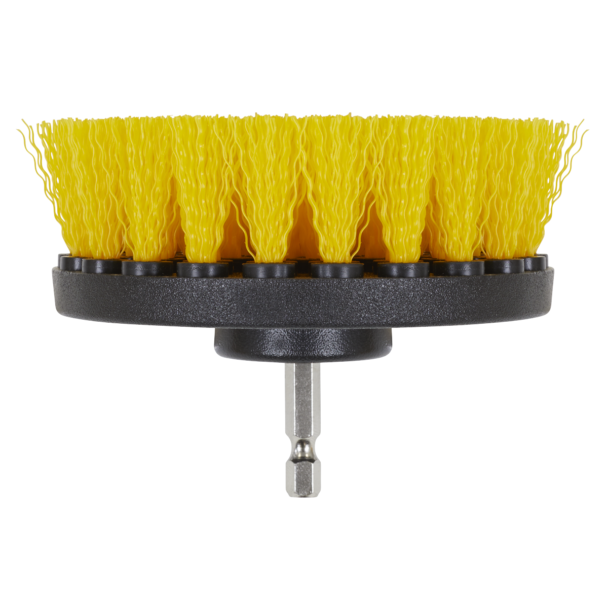 Sealey Drill Brush Set 4pc 6.35mm Shank Heavy Duty With Magnetic Bit Holder DBS4