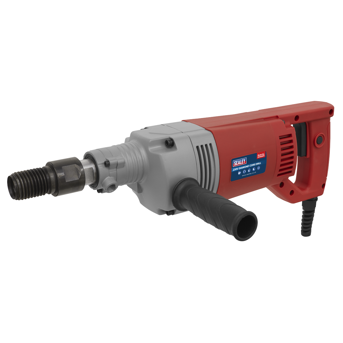 Sealey 230V Compact Lightweight Diamond Core Drill With Side Handles DCD230V