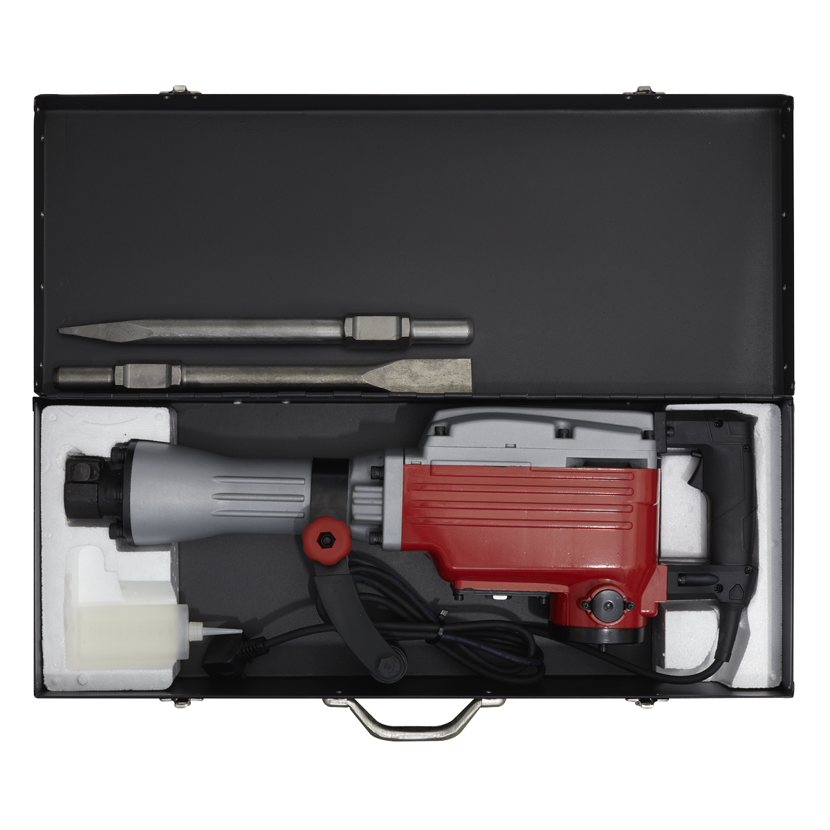 Sealey 240V 1600W HEX Demolition Hammer With Anti-Fatigue Trigger-Lock DHB1600