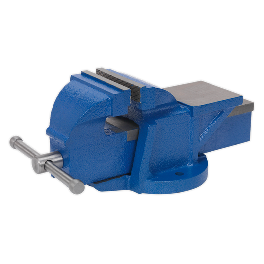 Sealey 100mm Heavy Duty Professional Cast Iron Fixed Base Vice Blue CV100XT