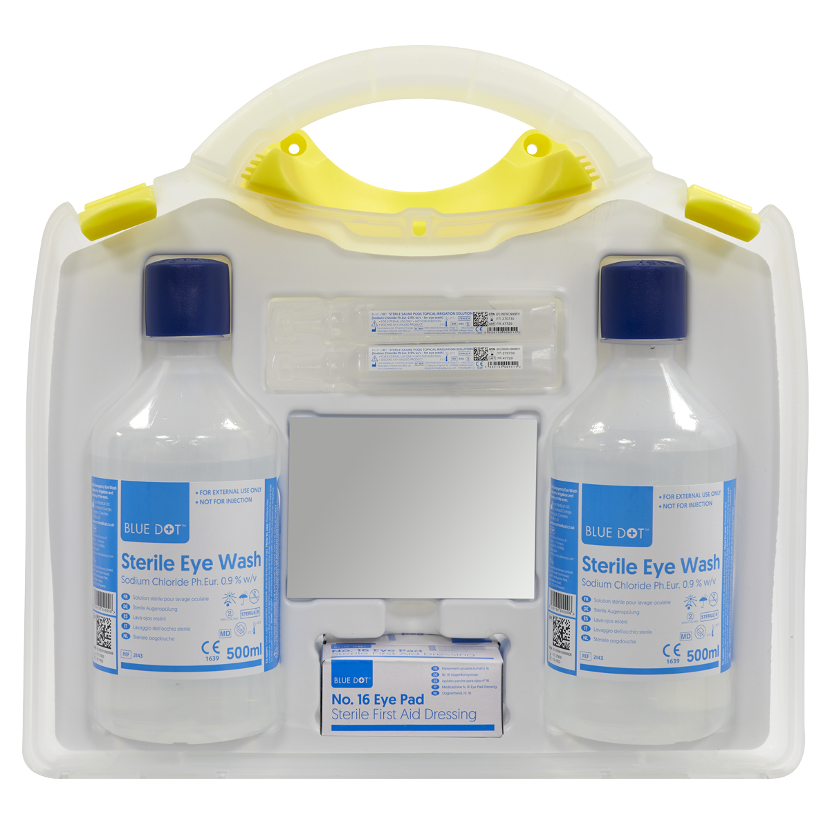 Sealey Eye Wound Wash Station Sterile Emergency Pack For Garages Workshops EWS01
