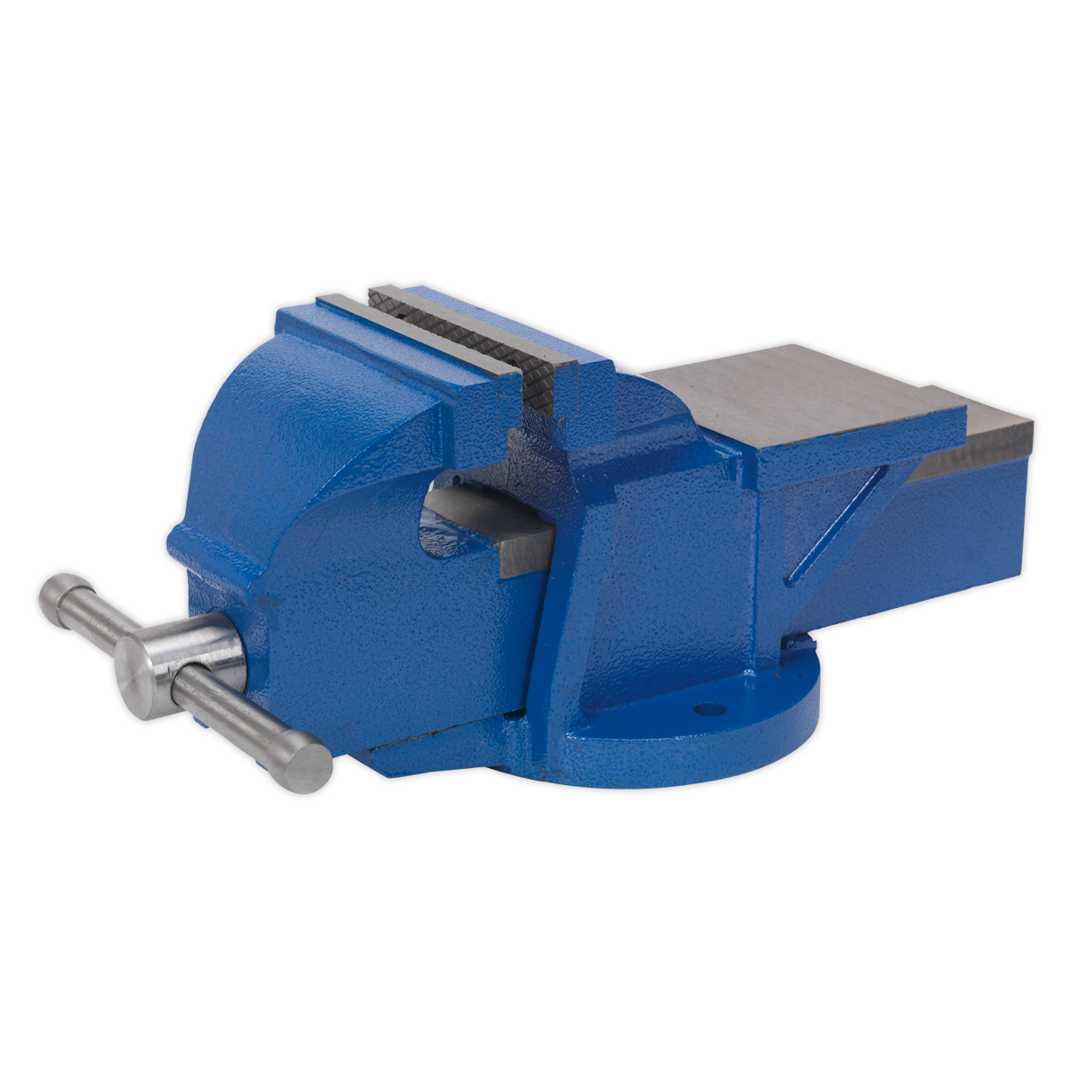 Sealey 125mm Heavy Duty Professional Cast Iron Fixed Base Vice Blue CV125XT
