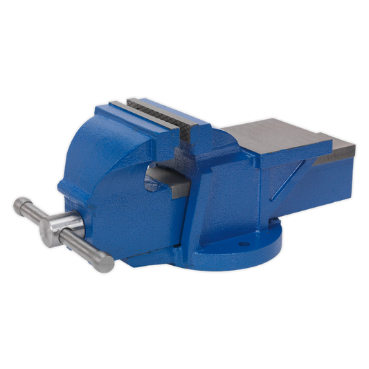 Sealey 125mm Heavy Duty Professional Cast Iron Fixed Base Vice Blue CV125XT