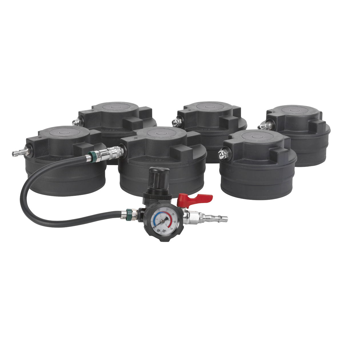 Sealey Turbo System Leakage Tester With Pressure Gauge & Shut-Off Valve CV2030