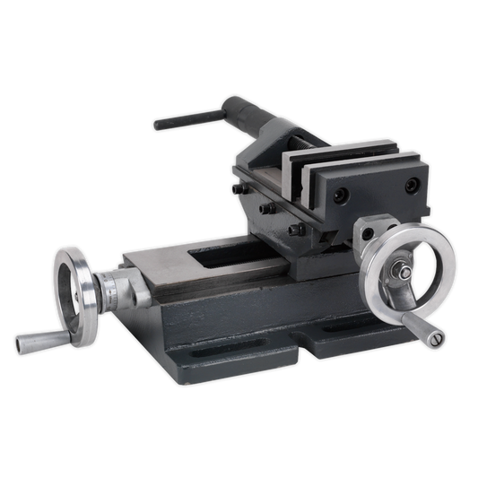 Sealey 100mm Professional Cross Vice For Drilling & Milling Operations CV4P